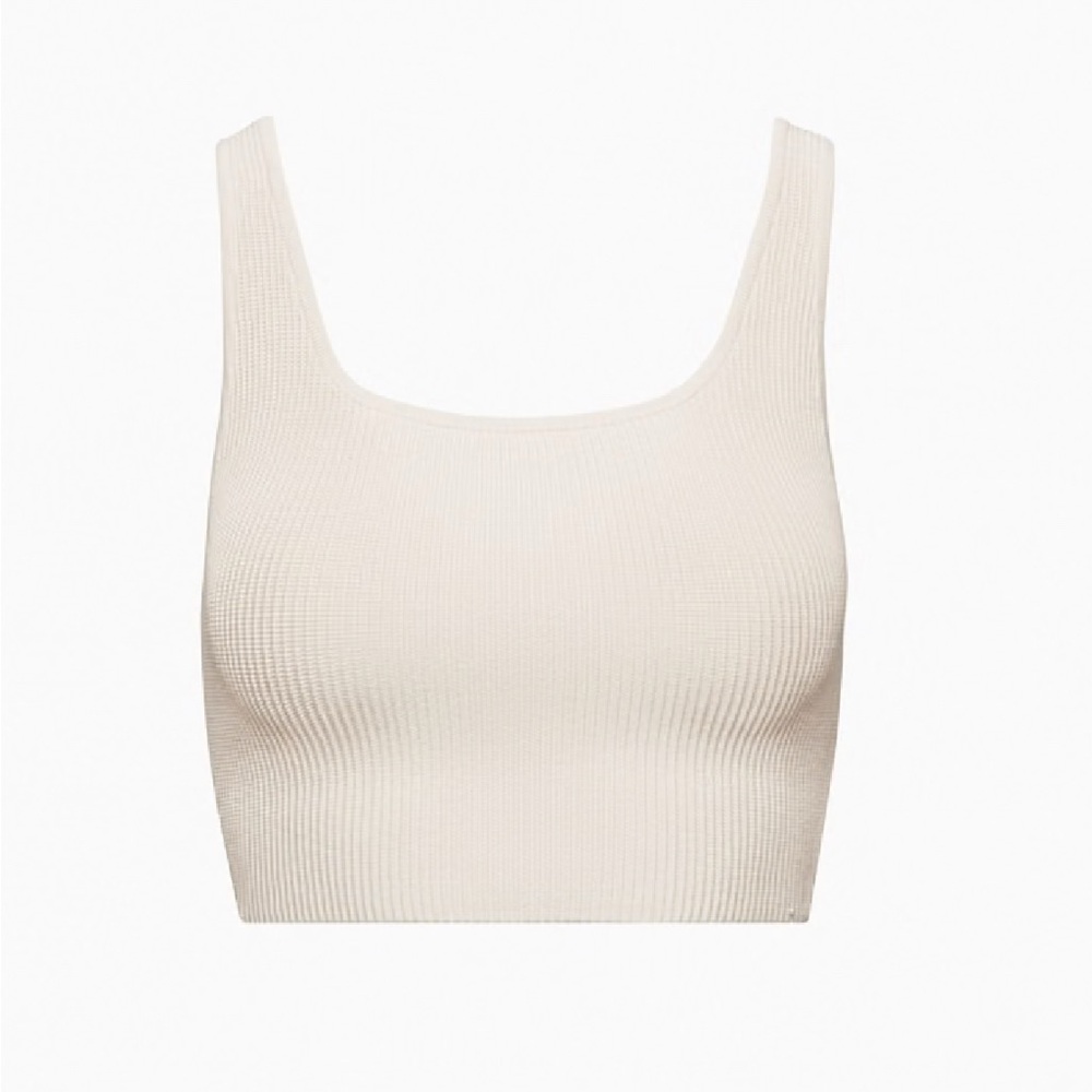 Aritzia Sculpt Knit Squareneck Cropped Tank